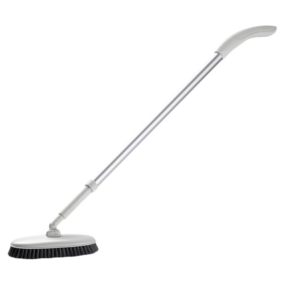 Flexible Floor Cleaning Brush Long Handle Floor Brushes Tile Cleaner Home Floor Cleaning Tool White