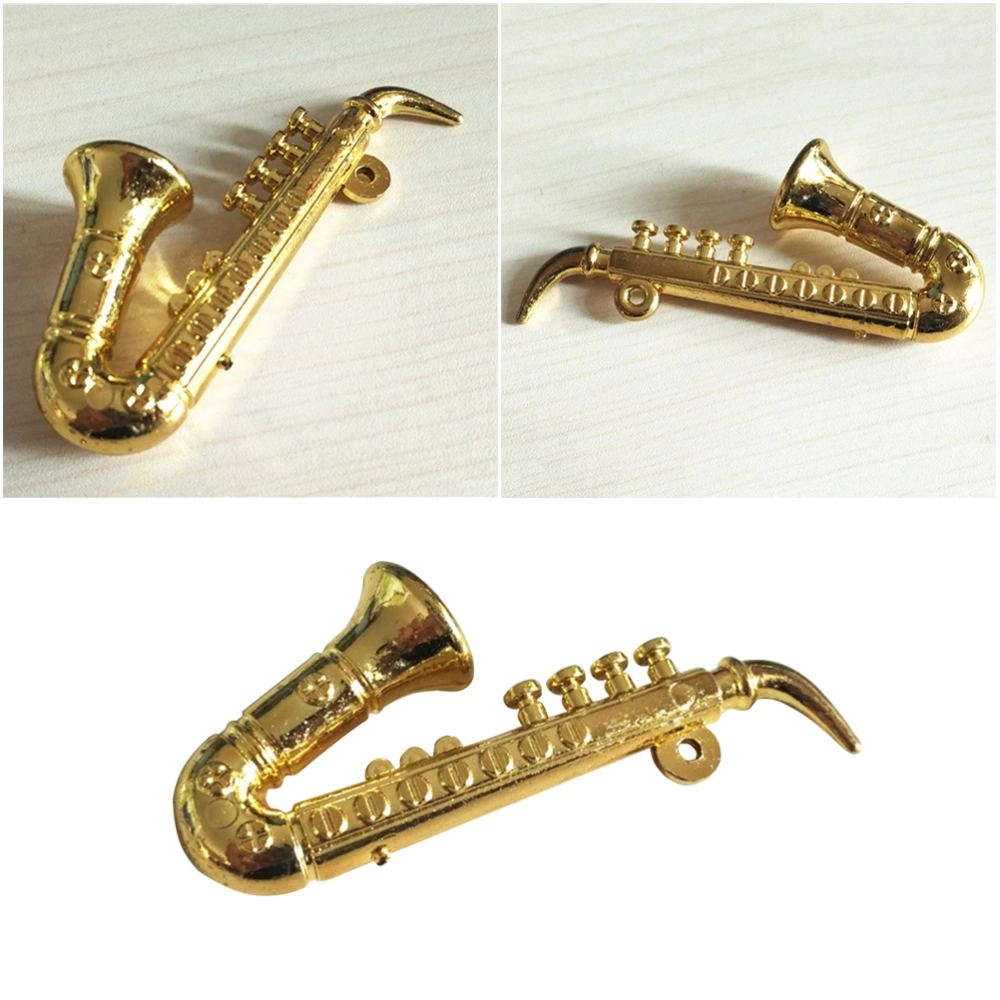 3PCS 1:12 Doll House Musical Instrument Decoration Mini Instrument Toys for Home Kids Bedroom (Saxophone Style)