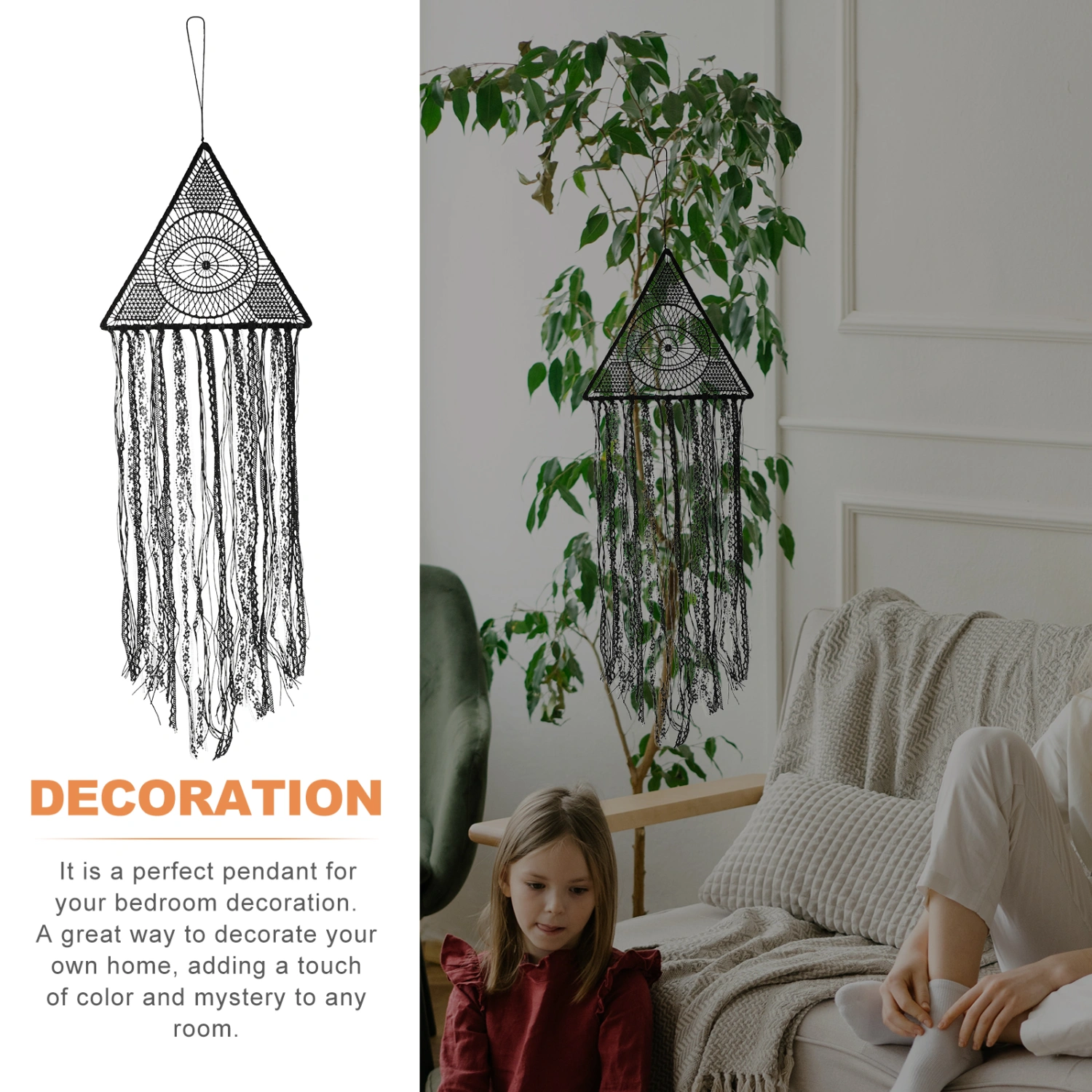 1pc Eye of God Tassel Dreamcatcher Wall Hanging Ornament Home Decoration
