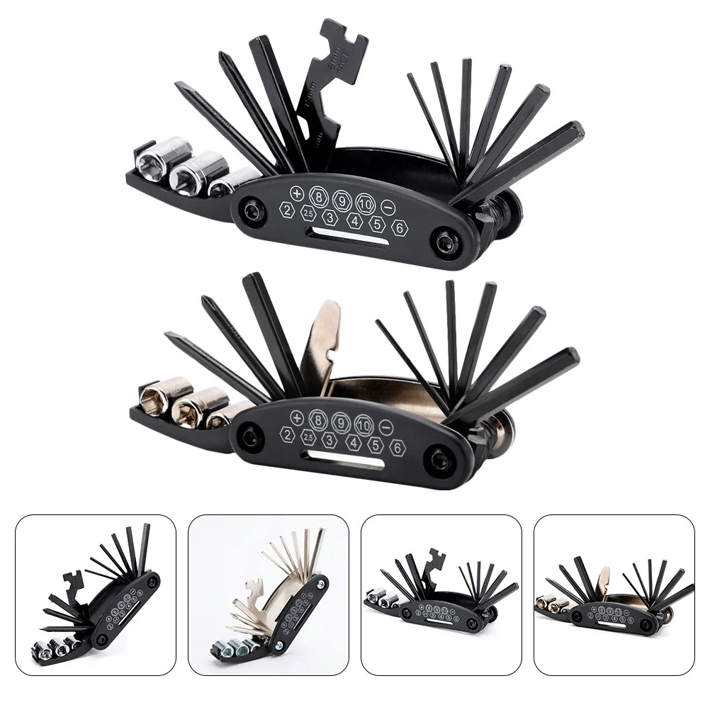 2Pcs Multi Functional Bike Repair Tools Cycling Mechanic Repair Tools Portable Tools