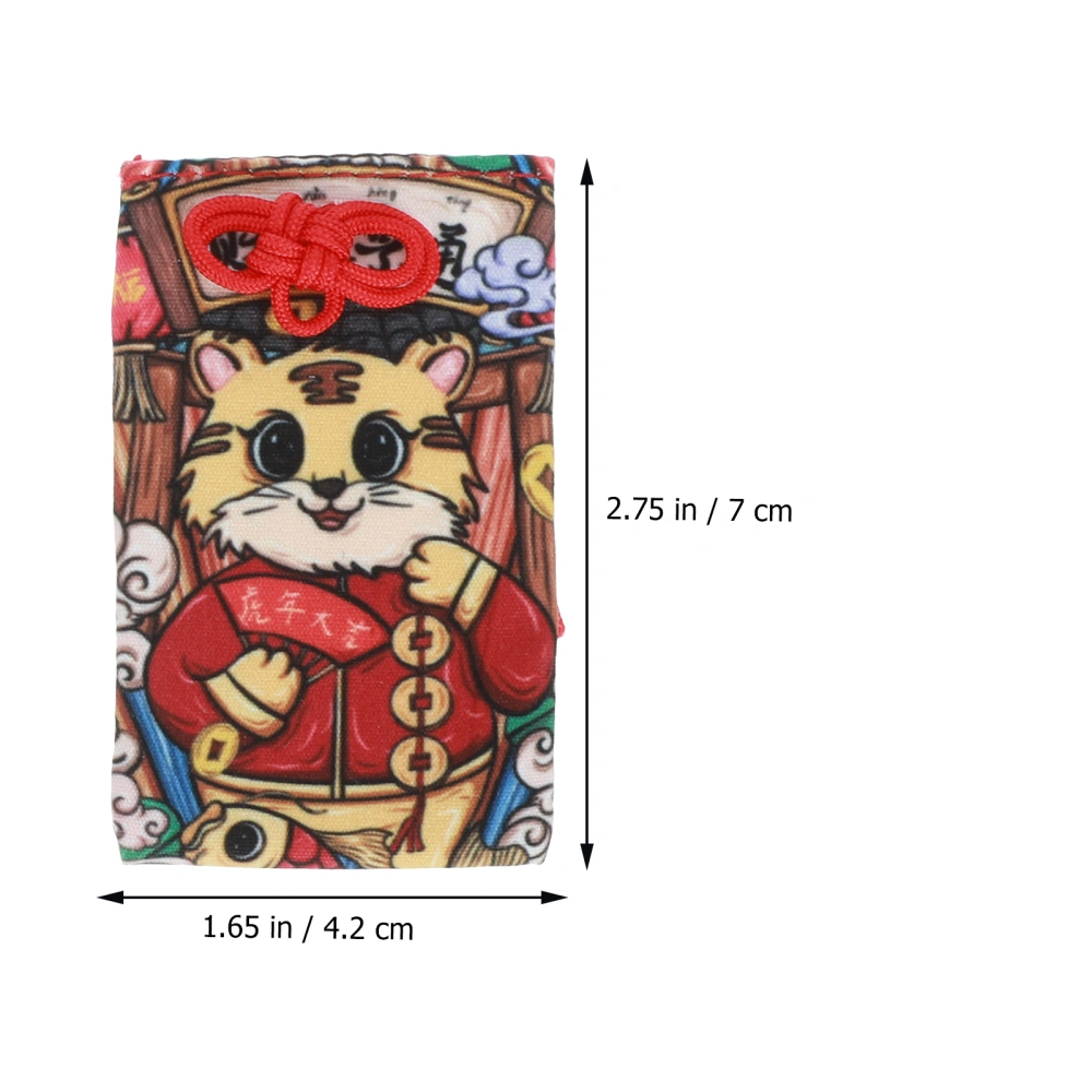 3pcs Cartoon Lovely Tiger Blessing Bags Sachet Auspicious Bags Luck Bags