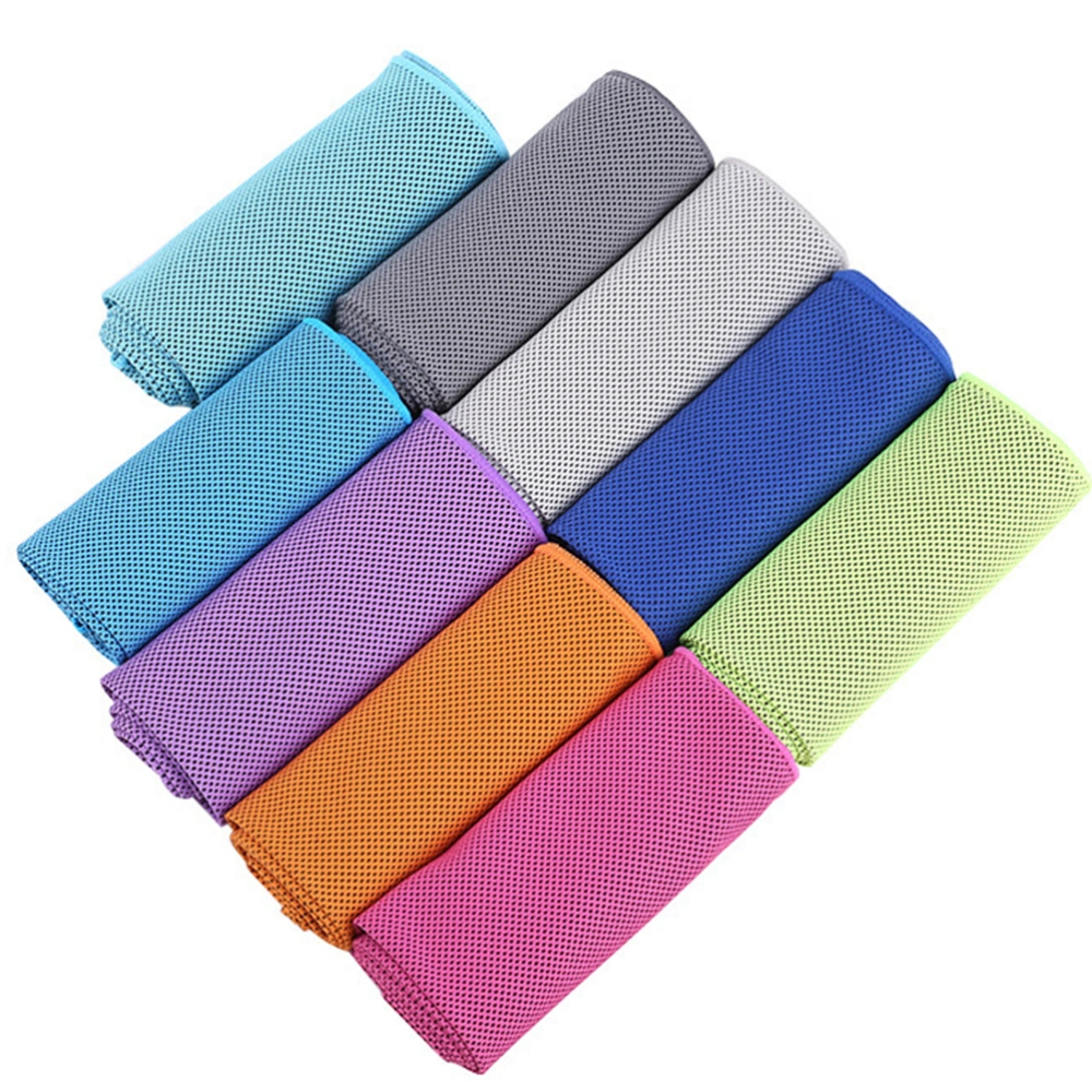 Outdoor Sports Cooling Towel Portable Fast Drying Sports Towel Polyester Towel Sports Accessory for Sports Gym (Rosy)