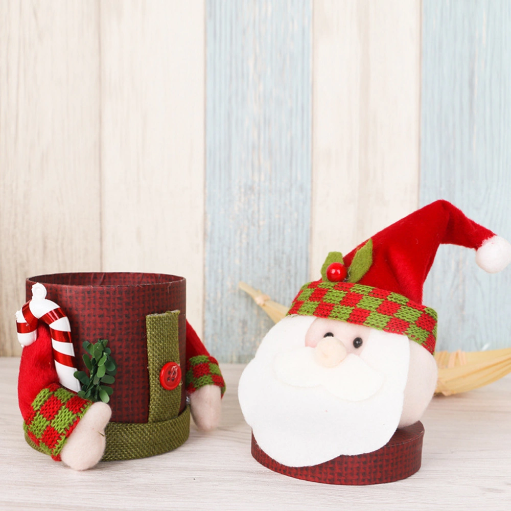 Christmas Candy Jar Creative Container Candy Chocolate Gift Box for Christmas Decoration (Santa Claus)