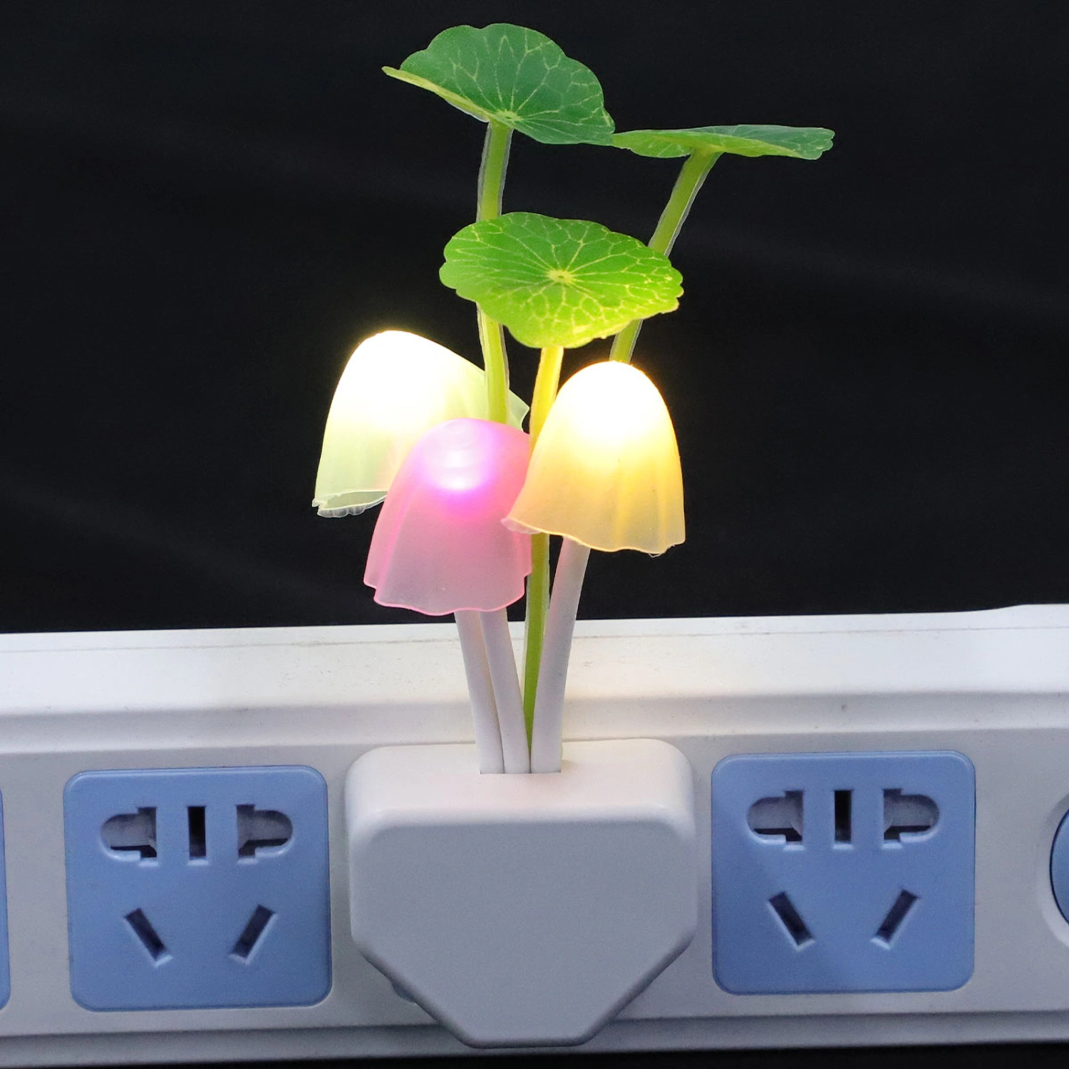 3pcs Mushroom Night Lights Plug in Lamp LED Night Light Bedroom Night Lamps(US Plug)
