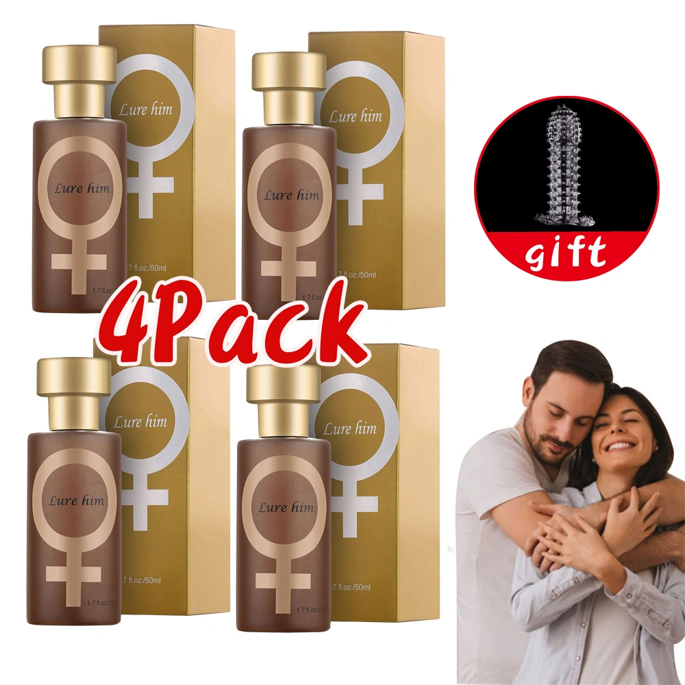 4 Pcs Lure Him Cologne For Woman, Lure Him Cologne 50ml