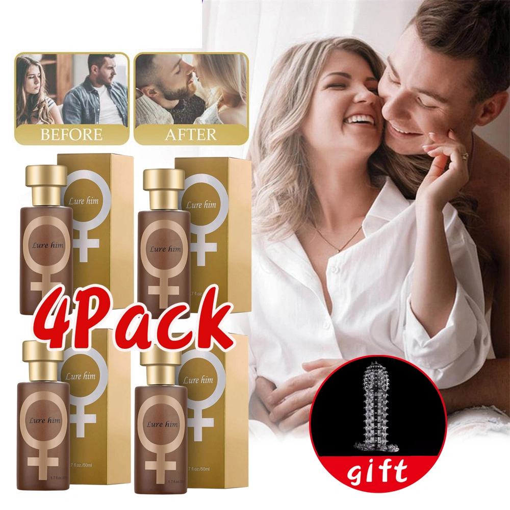 4 Pcs Lure Him Perfume,Attract Women Perfume 50ml