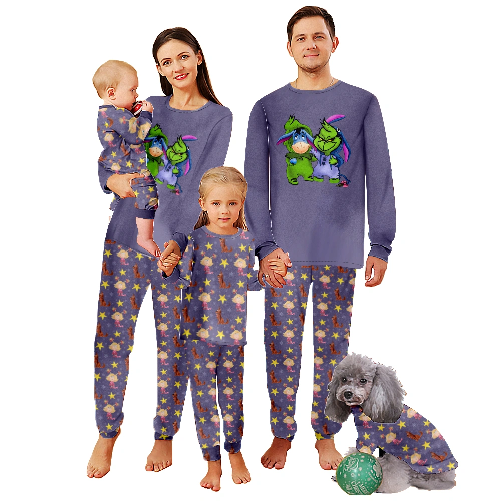 The Grinch Christmas Pajamas - Matching Family Adult Kids Pajama Sets