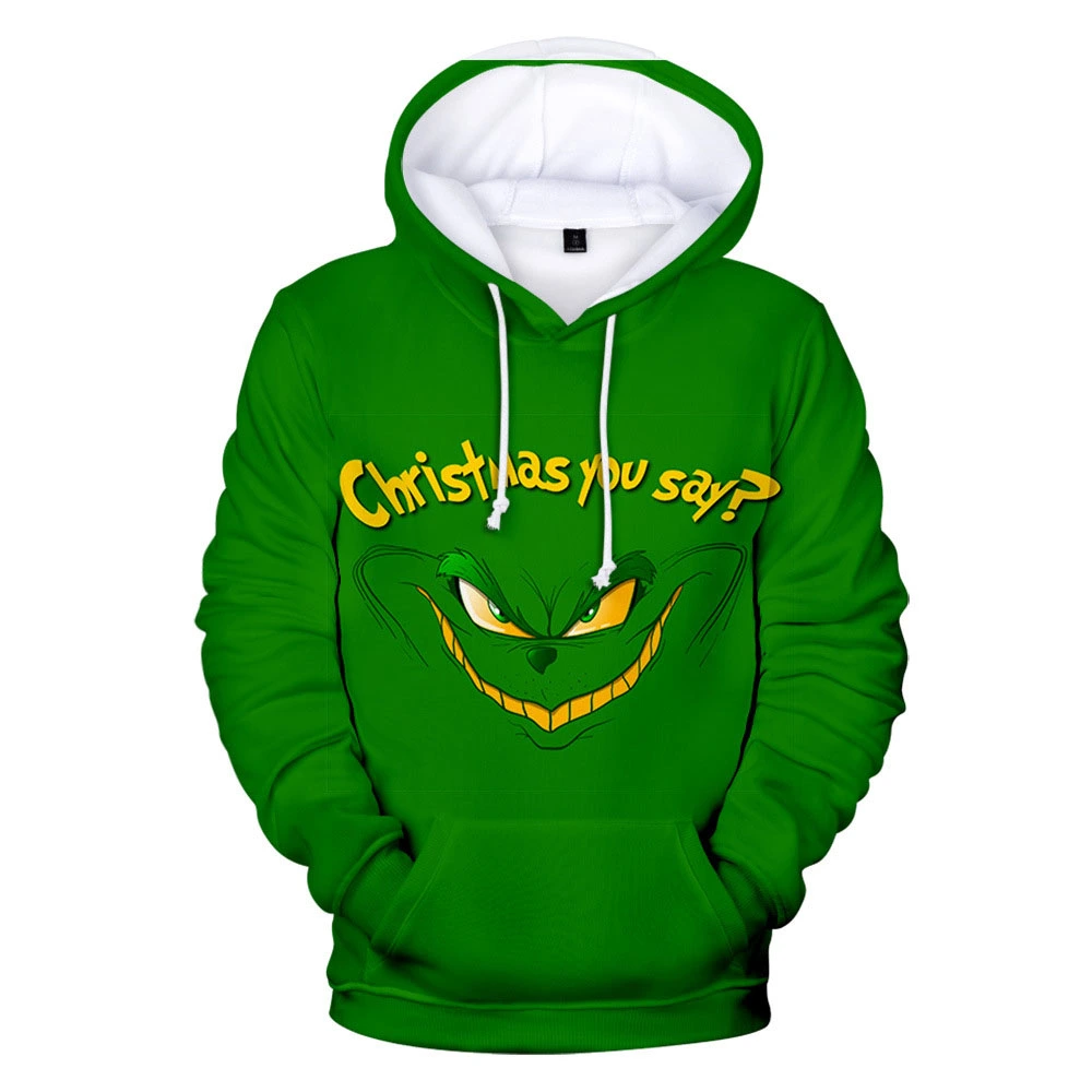 Men Funny Grinch Christmas Sweater-Funny Grinch Christmas You Say Pattern