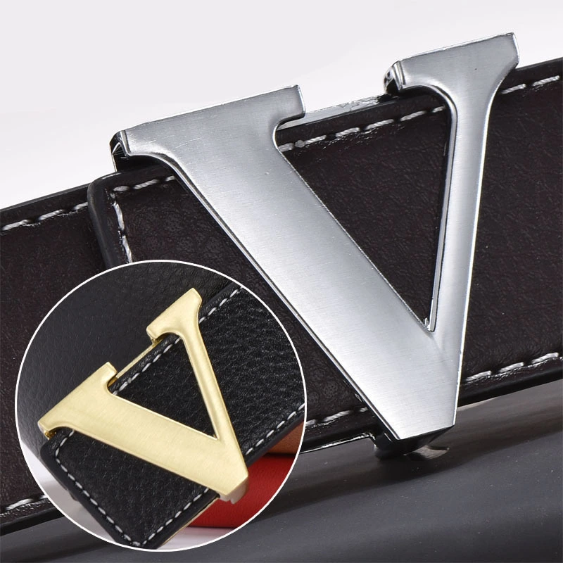 Men Pin Buckle Fancy Vintage Jeans Genuine Leather Belt Luxury Strap Male Belts for Men