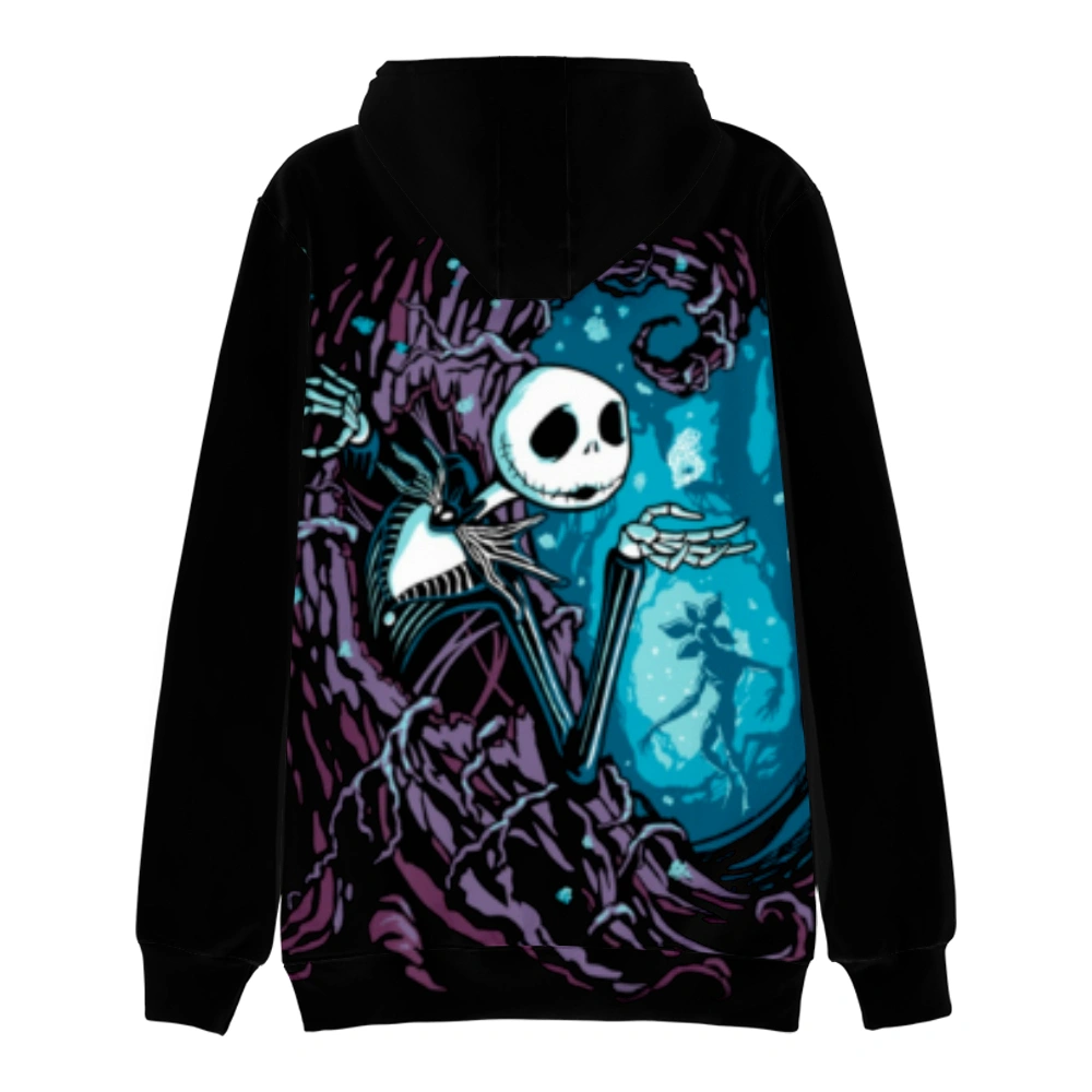 Hip Hop Printed Men's Hoodie "Christmas Nightmare Halloween Pumpkin King Skull" Hoodie and Pullover