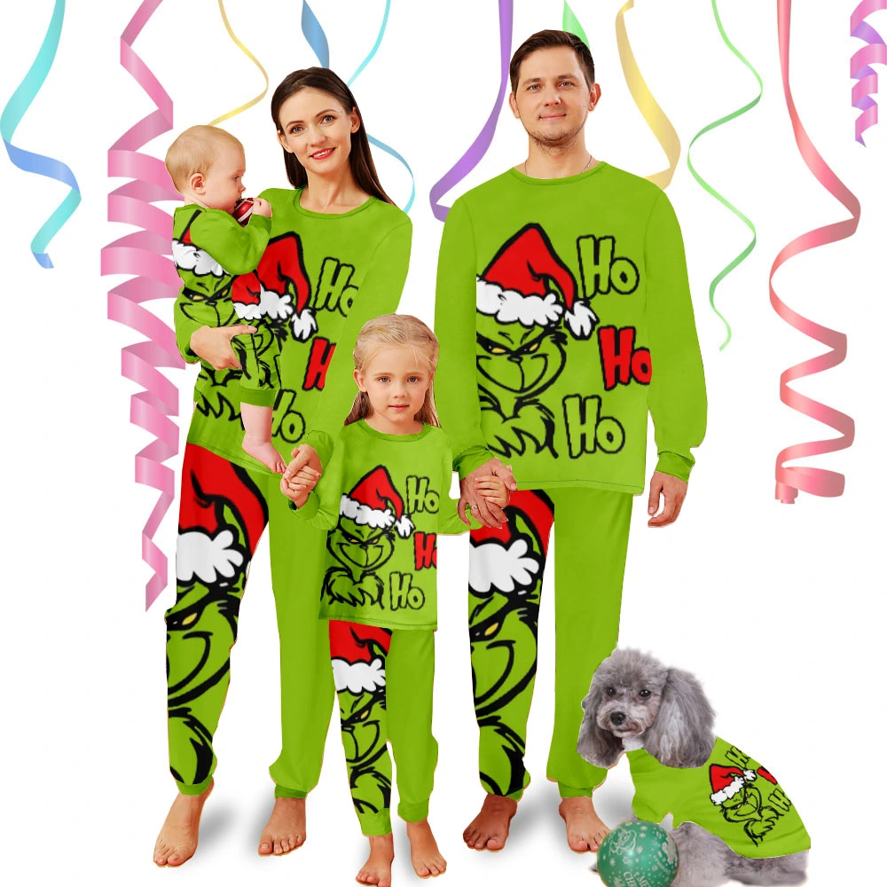 Grinch Matching Christmas Pjs For Family,Matching Adult Pajamas,Xmas Family Pjs Matching Sets