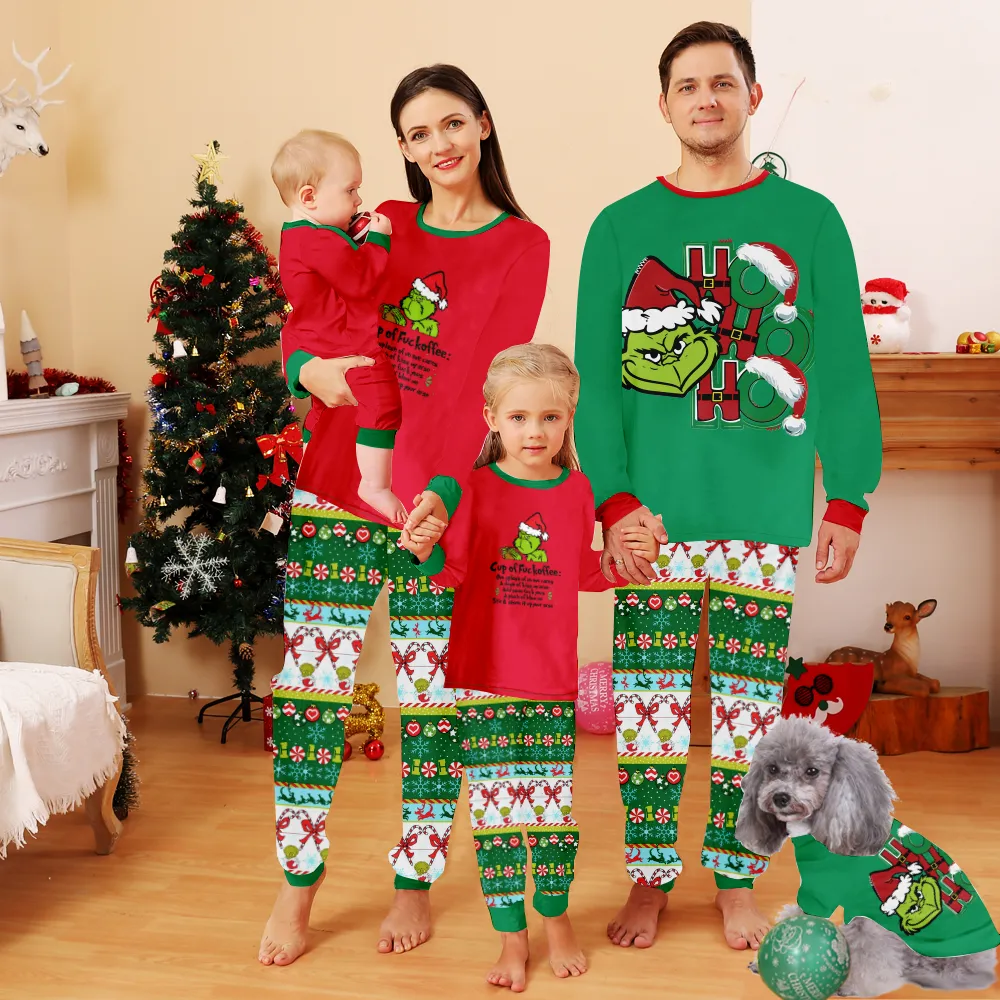 Christmas Grinch Pajamas For Family,Men Christmas PajamasChristmas Pj Pants Family