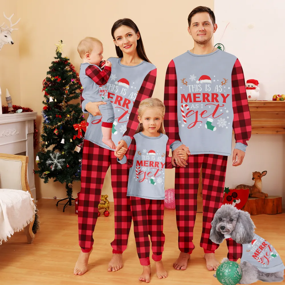 Family Christmas Pjs Matching Sets,Pet Matching PajamasWomen'S Pajama Sets