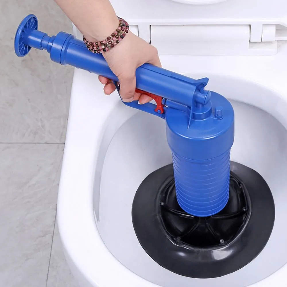 High Pressure Air Power Drain Blaster Gun Powerful Manual Sink Plunger Opener Cleaner Pump For Toilets Showers For Bathroom