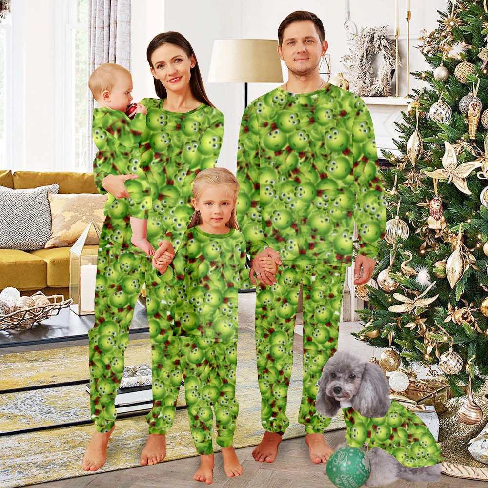 Grinch Family Christmas Pjs Matching Sets,Pijamas NavideñAs,Pajama Set For Women