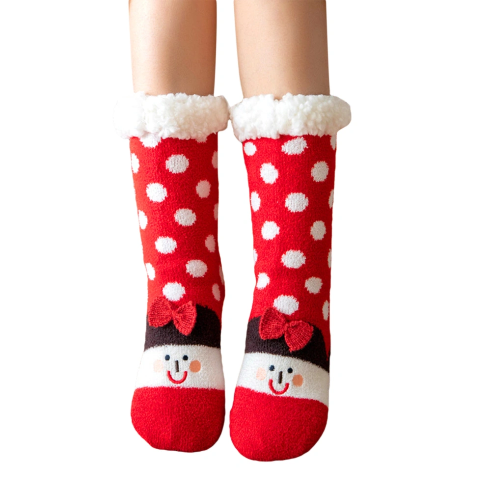 Christmas Stockings for Women, Girl/Santa Mid-Tube Floor Socks