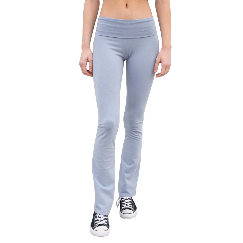 Women Casual Pants, High Waist Stretchy Solid Slim Fit Trousers