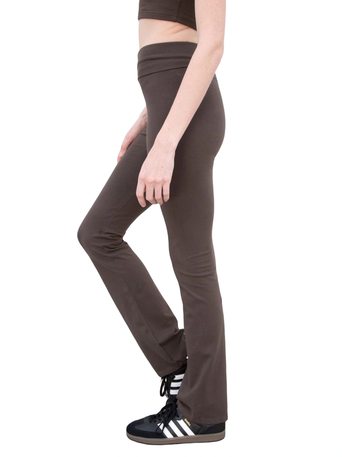 Women Casual Pants, High Waist Stretchy Solid Slim Fit Trousers