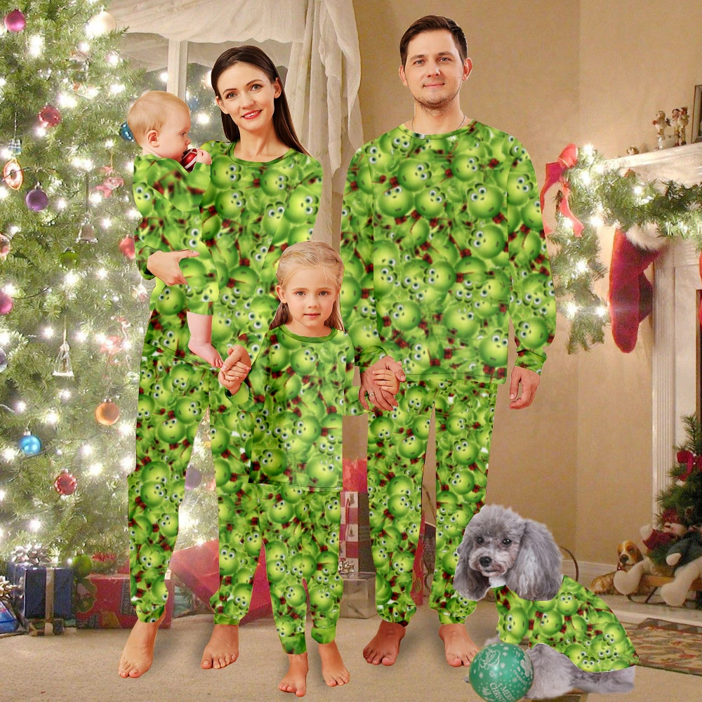 Grinch Family Christmas Pjs Matching Sets,Toddler Christmas Pajamas,Christmas Pjs For Couples