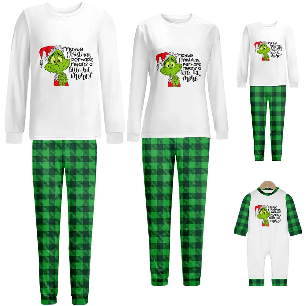 Grinch Christmas,Pijamas NavideñAs FamiliaresChristmas Pjs For Girls