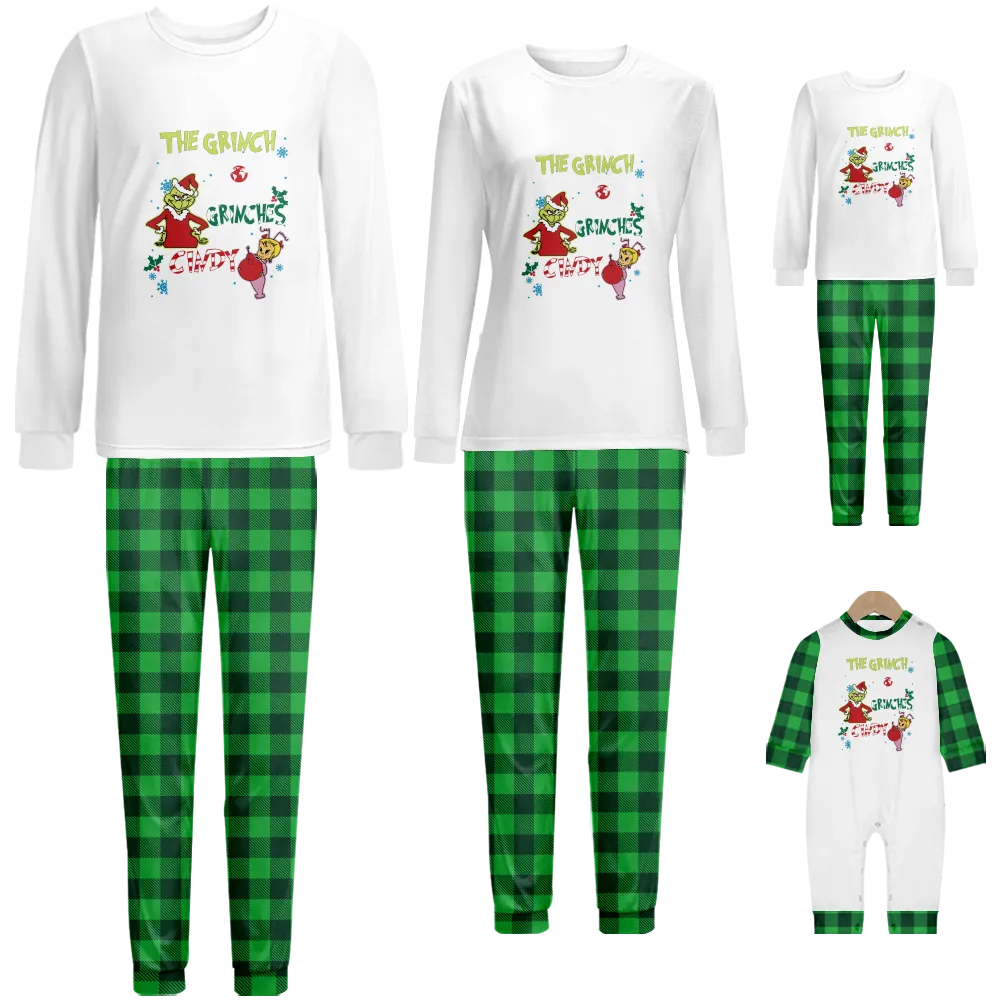 Grinch Christmas,Pijamas NavideñAsChrismas Pjs For Family