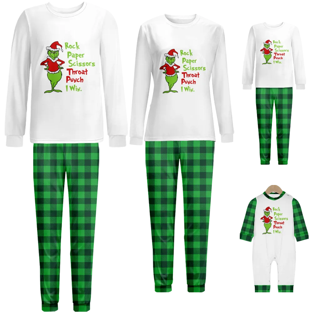 Grinch Christmas,Women Pajamas,Plus Size Christmas Pajamas