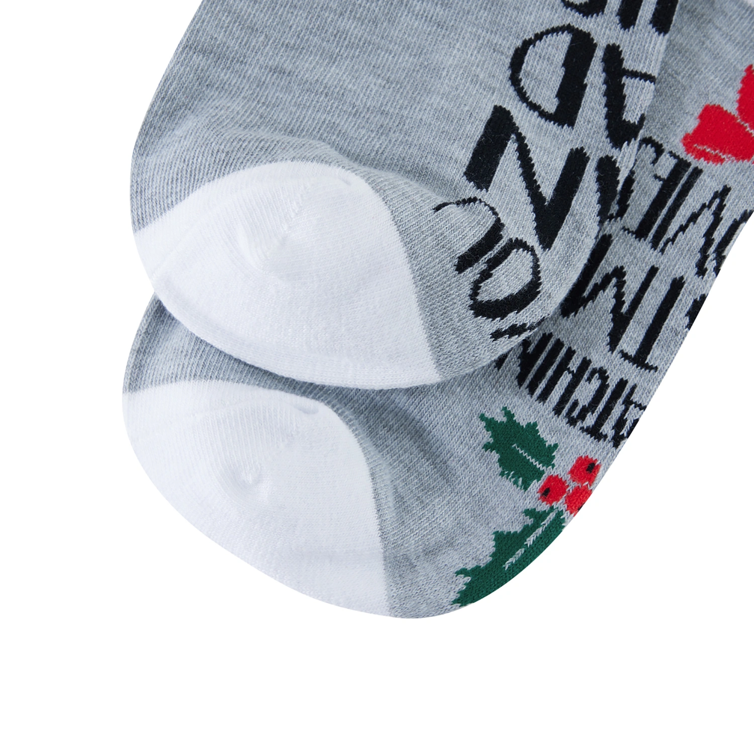 Men's Autumn Winter Cartoon Letter Print Funny Ankle Lounge Socks