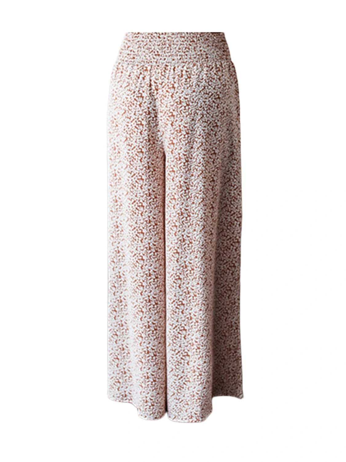 Women Loose Pants High Waist Wide-Leg Floral / Striped Streetwear