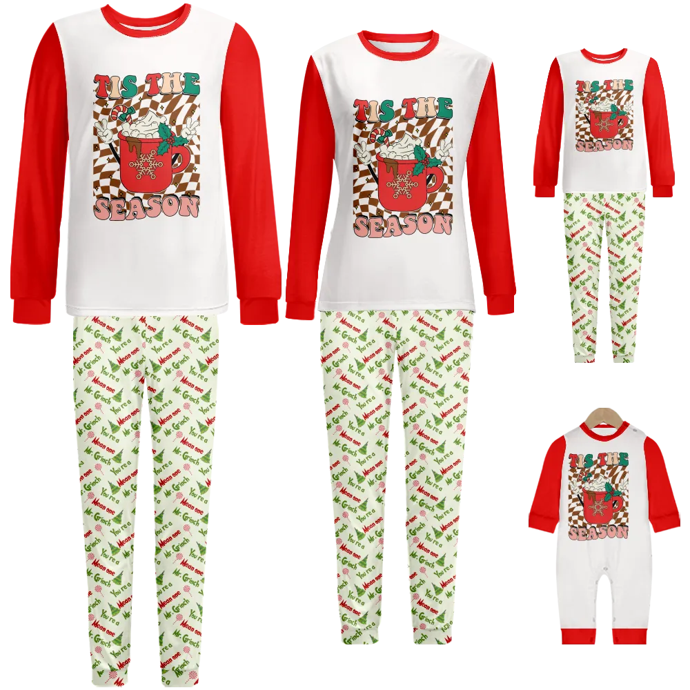 Grinch Christmas Pajamas,Disney Christmas Pajamas,Unisex Christmas Pajamas