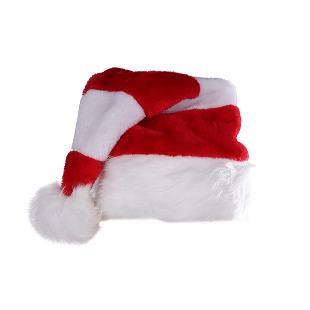 Christmas Hat for Adults & Kids, Plush Santa Claus Hat for Party