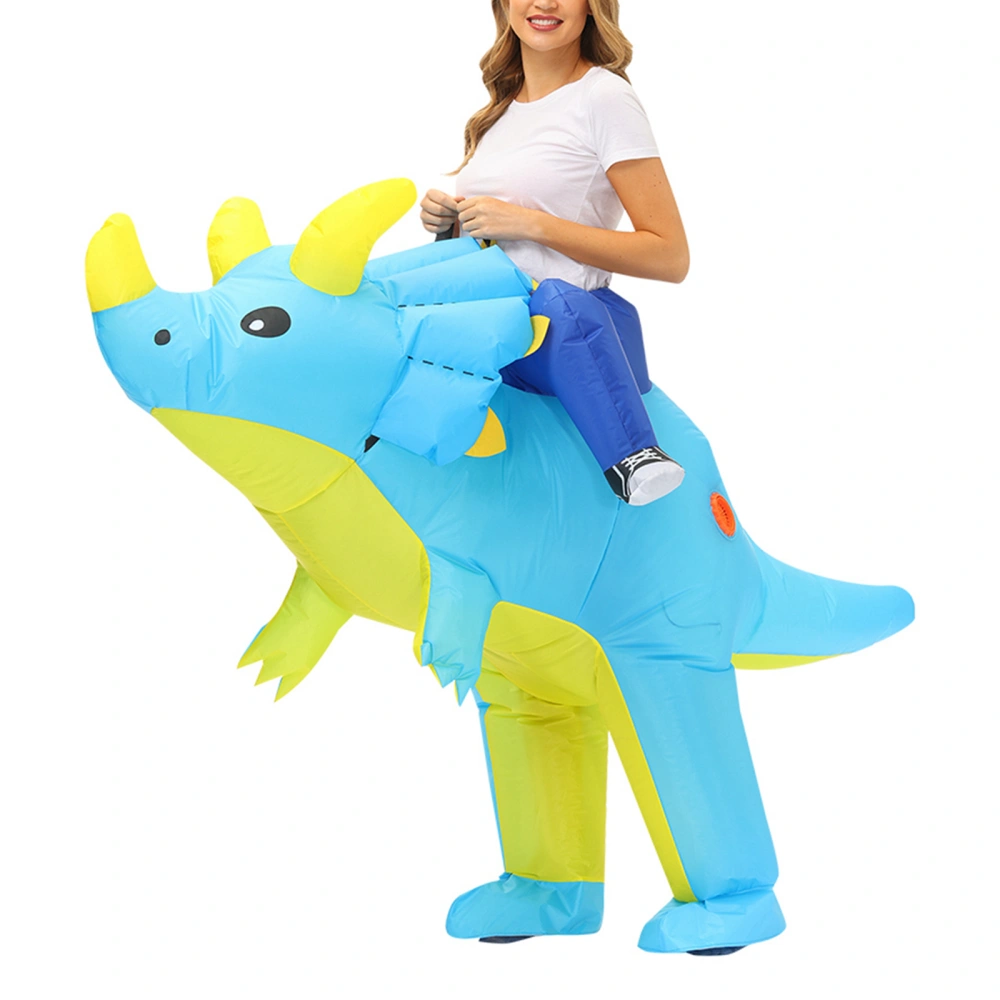 Adult/Kid Inflatable Costume, Color Block Dinosaur Inflatable Clothes