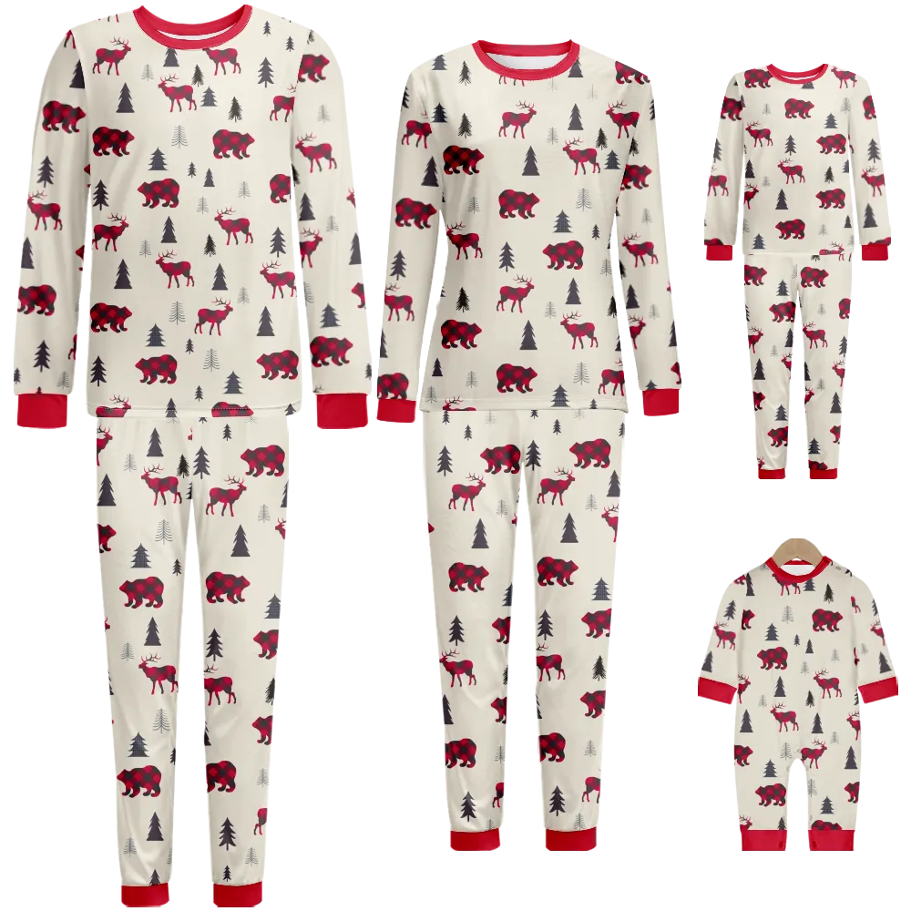 Matching Christmas Pjs For Family,Women Pajamas,Plaid Christmas Pajamas