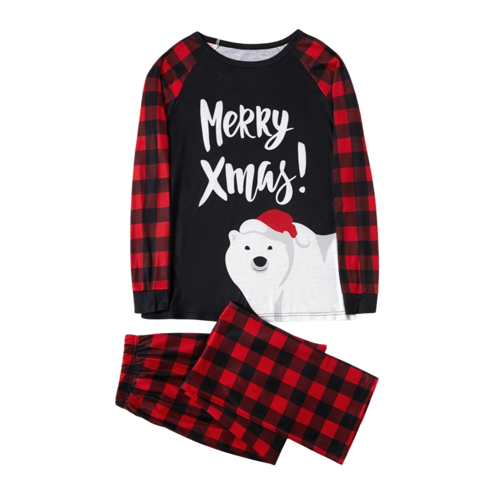 Christmas Parent-child Clothing, T-shirt, Plaid Pants, Jumpsuit