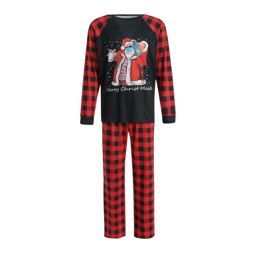 Christmas Family Leisure Clothes Set, Plaid Print Tops+Trousers/Romper