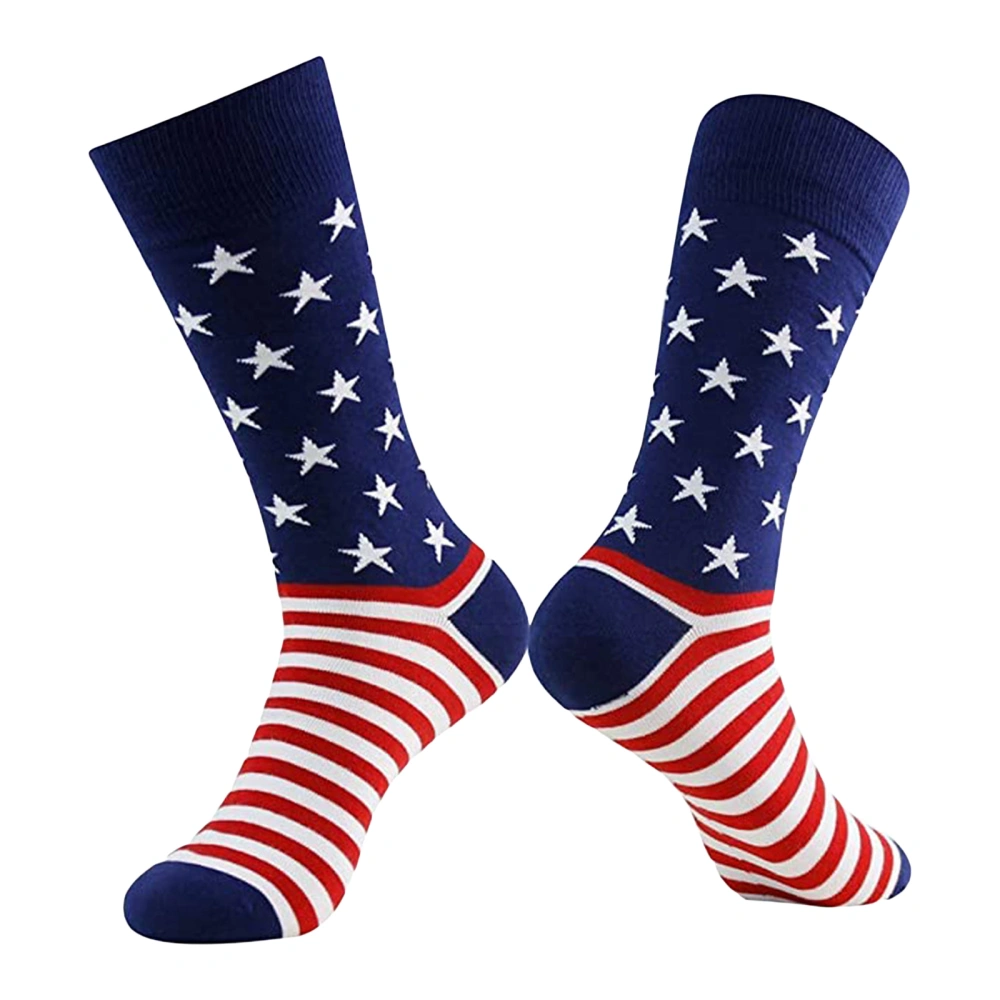 Men Casual Socks, Moisture Wicking Athletic Socks Patriotic Socks