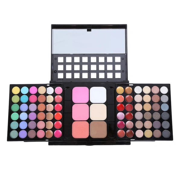 78 Colors Cosmetic Make Up Palette,With Eyeshadows Lip Gloss Blusher Concealer Highlight powder,All-in-One Makeup Kit &amp; Mirror