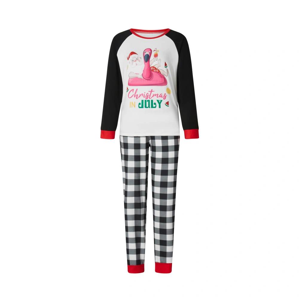 Family Matching Christmas Pajamas, Animal&Letter Print Sleepwear