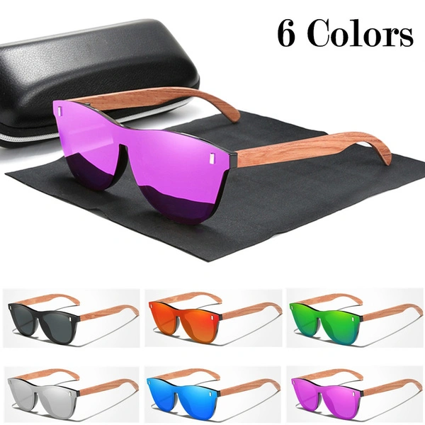 Women's Glasses Natural Sports Outdoor Driving Wooden Sunglasses Men Polarized Fashion Sun Glasses Original Wood