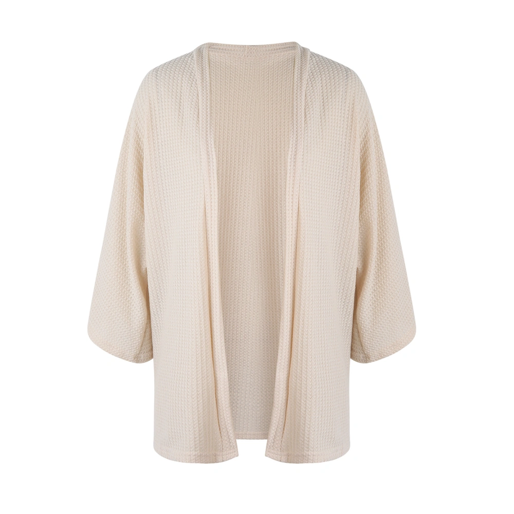 Female Cardigan Coat, Solid Color Batwing Sleeve Loose Tops Blouse