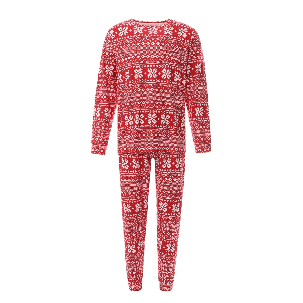 Christmas Family Matching Pajamas, Long-Sleeve Tops with Pants Suit