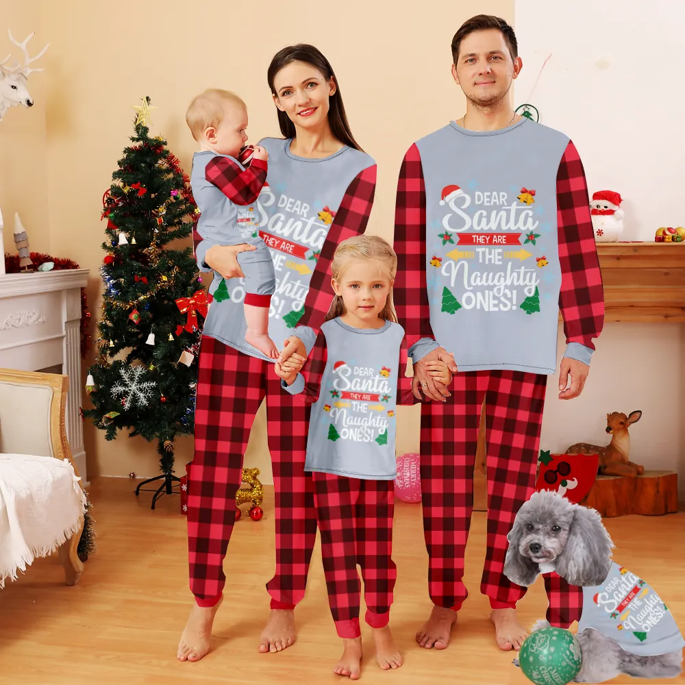 Family Christmas Pjs Matching Sets,Pet Matching PajamasChristmas Pajamas Adult