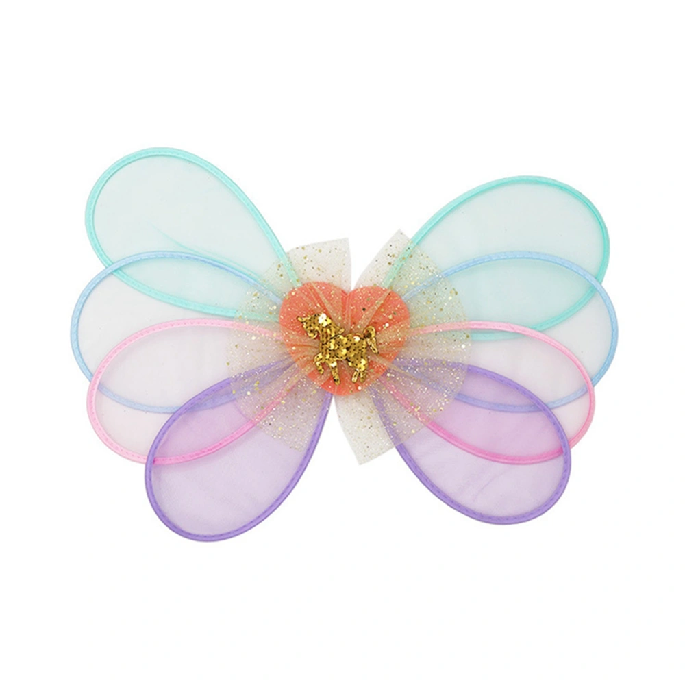 Girls Fairy Wings Mesh Butterfly Costume Wings for Birthday Party