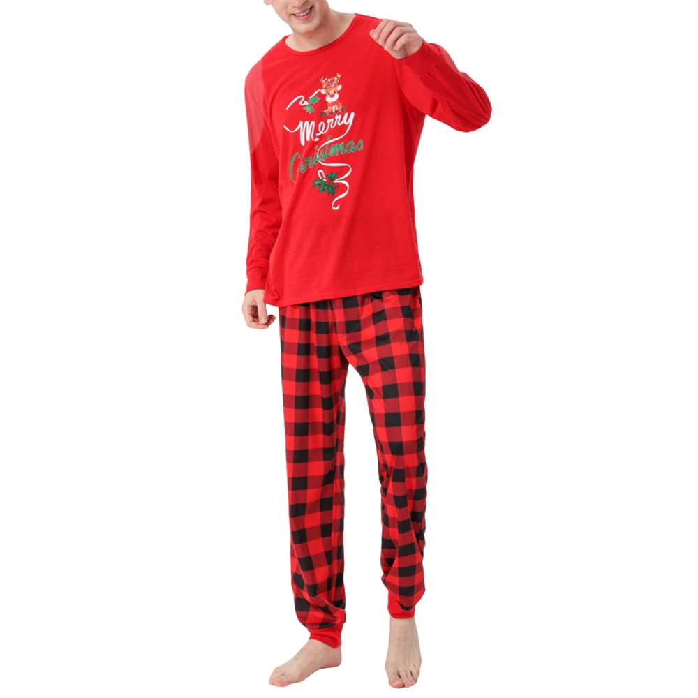 Christmas Parent-child Long Sleeve Printing Nightwear Set/ Jumpsuit