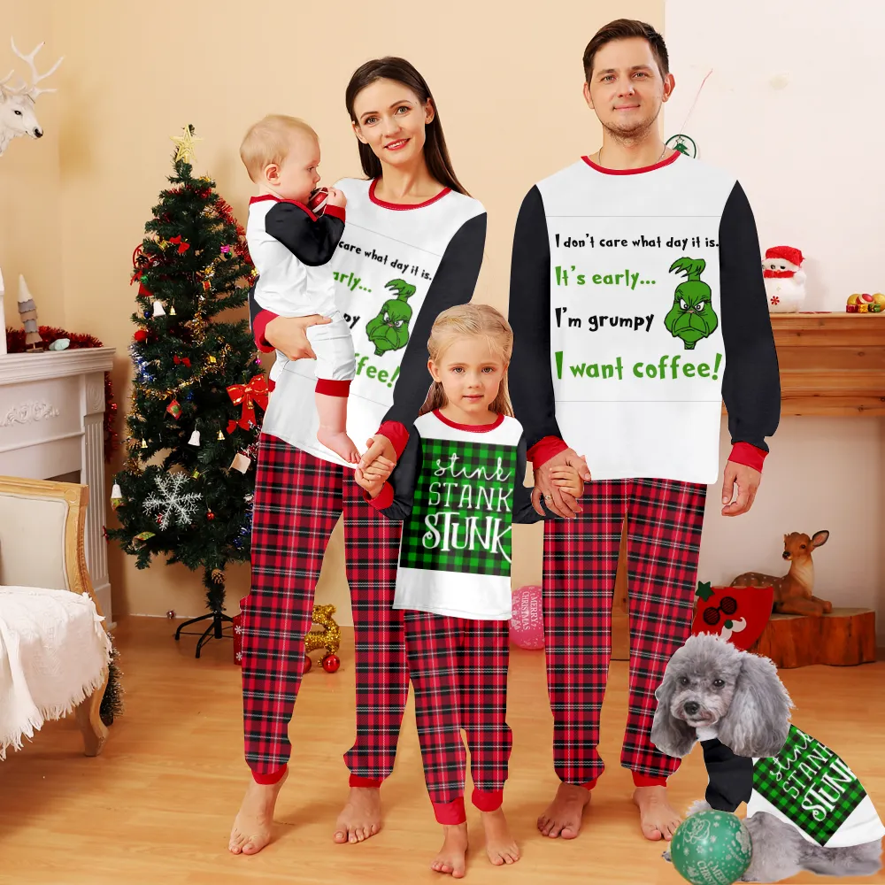 Dr. Seuss Grinch Christmas Pajamas,Matching Pajama SetsChristmas Pajamas Mens