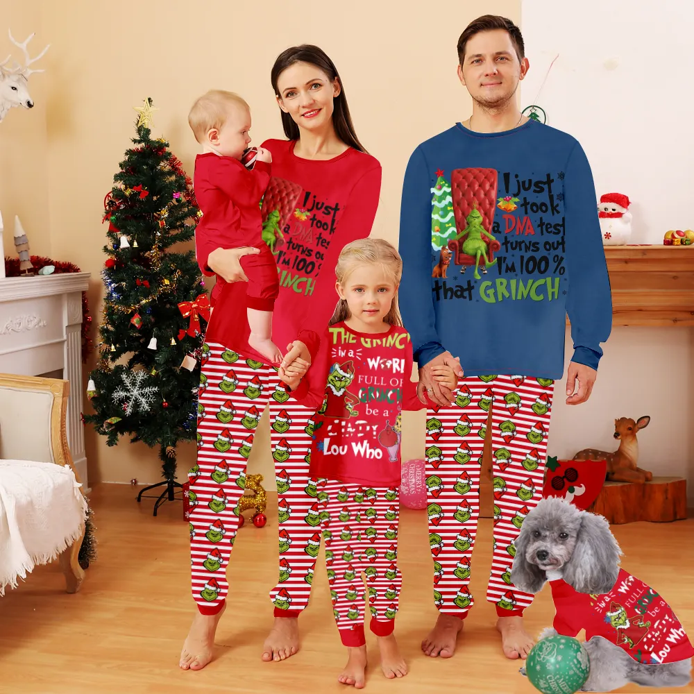 Christmas Grinch Pajamas,Matching Christmas Pjs,Winter Pajamas