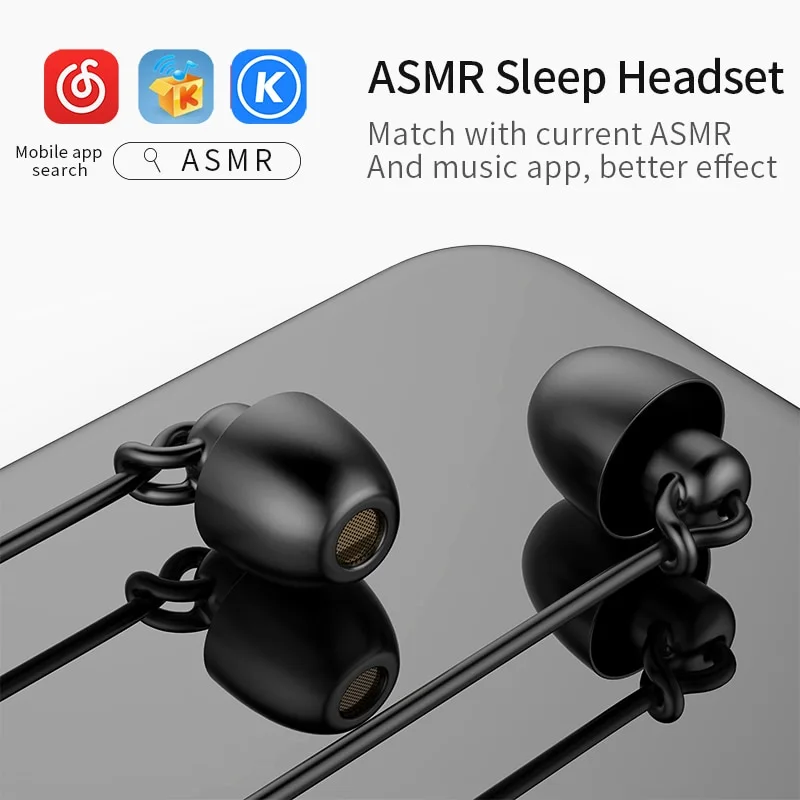 The Second Generation of Cute Sleep Headphones In-Ear Noise-Cancelling Headphones Wired Support Mobile Phone Computer Game Gaming Headset