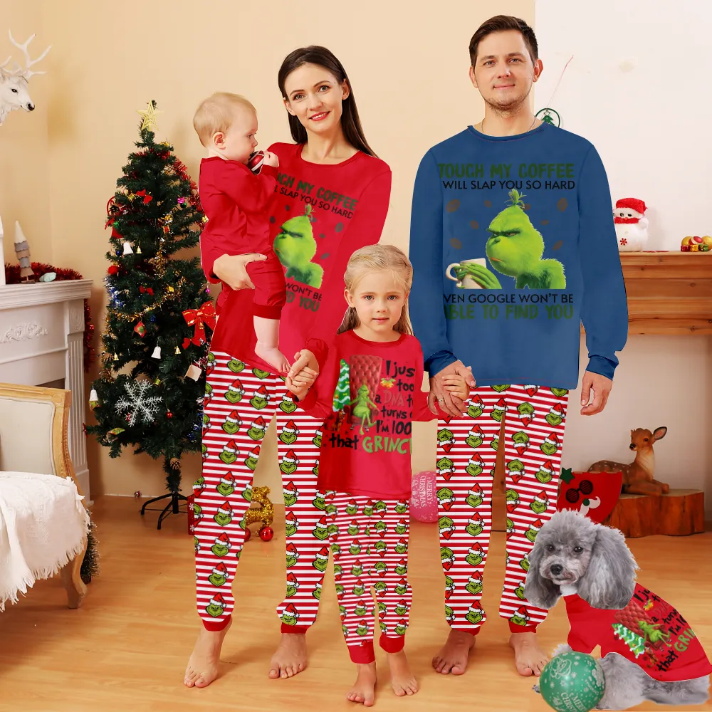 Christmas Grinch Pajamas,Matching Pjs,Christmas Pjs For Kids