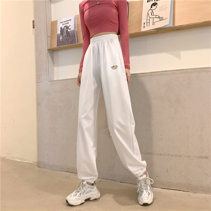 Women Stylish High Waist Sports Pants Fashion Pants Casual Trousers