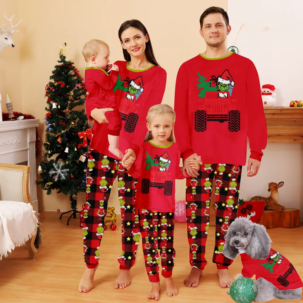 Christmas Grinch Pajamas,Pajamas,Christmas Pants For Family