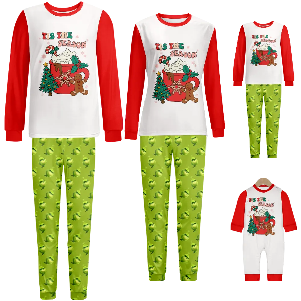 Grinch Christmas,Christmas Matching Pajamas For Family,Infant Christmas Pajamas